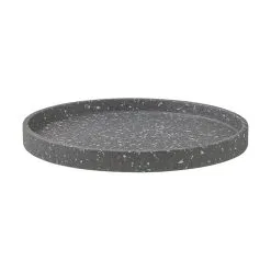 Maxwell And Williams Livvi Terrazzo Round Serving Tray 36cm Charcoal Gift Boxed