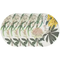 Maxwell And Williams The Blck Pen Golden Summer Bamboo Plate 27cm Set Of 4