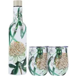 Maxwell And Williams The Blck Pen Golden Summer Double Wall Insulated Wine Set 3pc Gift Boxed