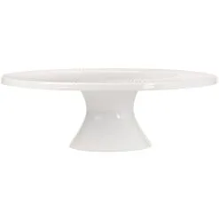 Maxwell And Williams White Basics Diamonds Footed Cake Stand 25cm Gift Boxed