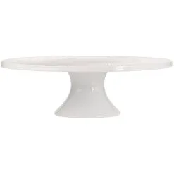 Maxwell And Williams White Basics Diamonds Footed Cake Stand 30cm Gift Boxed