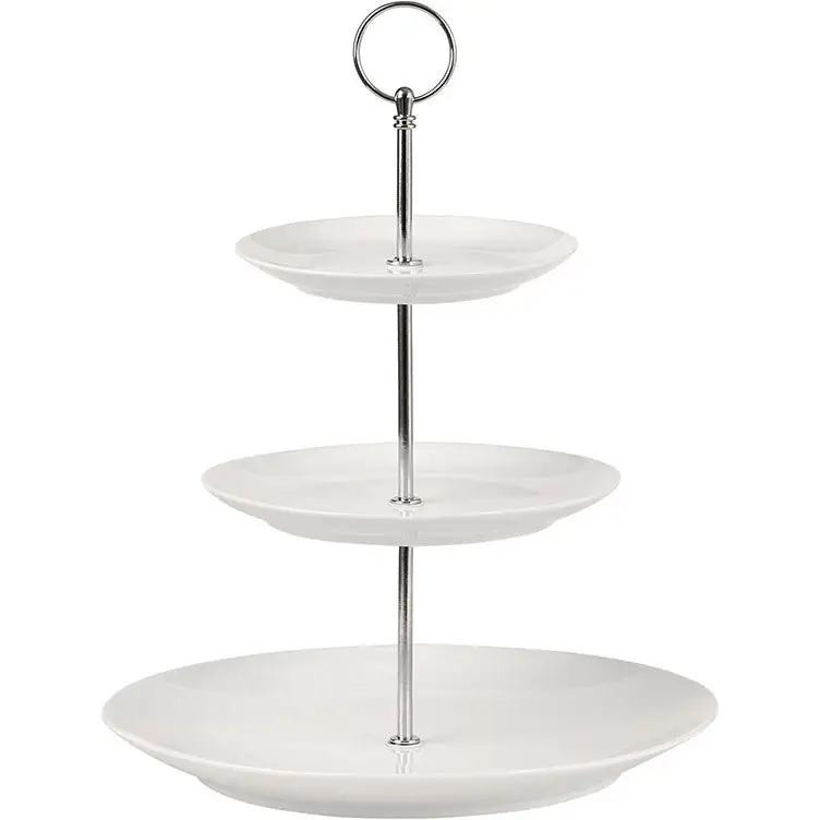 Maxwell And Williams White Basics 3 Tiered Cake Stand Gift Boxed