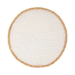 Maxwell And Williams Table Accents Placemat 38cm Round White Natural