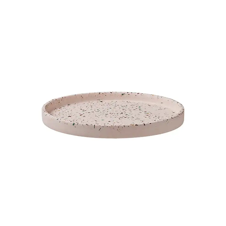Maxwell And Williams Livvi Terrazzo Round Serving Tray 26cm Blush Gift Boxed