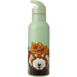 Maxwell And Williams Marini Ferlazzo Wild Planet Double Wall Insulated Bottle 500ml Red Panda