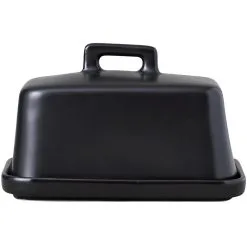 Maxwell And Williams Epicurious Butter Dish Black Gift Boxed