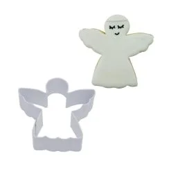 R And M Angel Cookie Cutter 7.75cm White