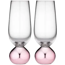 TEMPA Astrid Rose Set Of 2 Champagne Glass