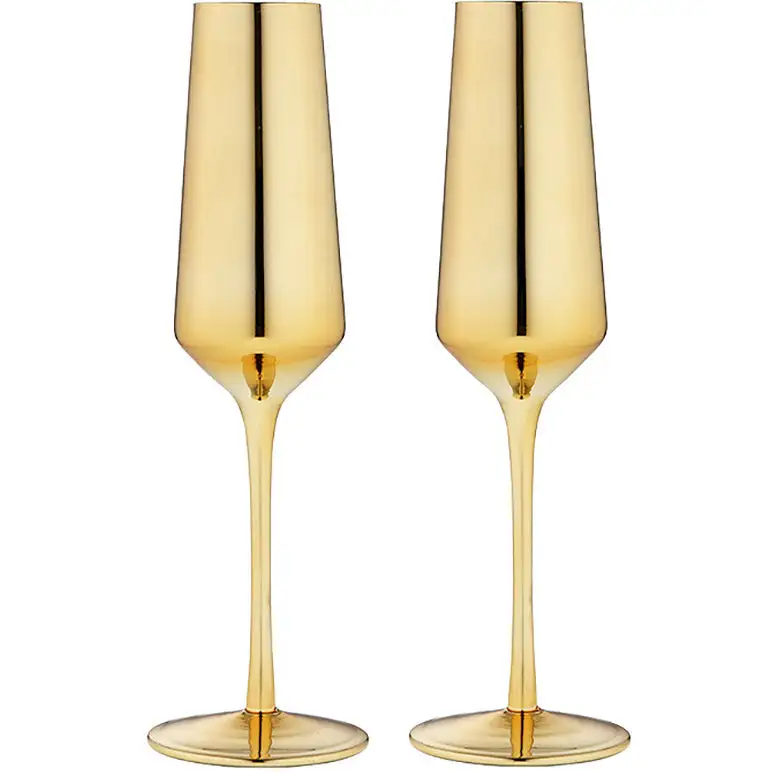 TEMPA Aurora Gold Set Of 2 Champagne Glass