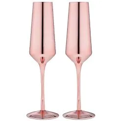 TEMPA Aurora Rose Set Of 2 Champagne Glass
