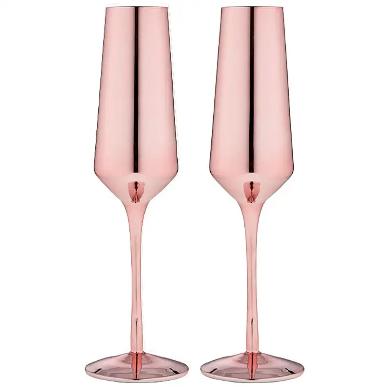 TEMPA Aurora Rose Set Of 2 Champagne Glass