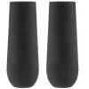 TEMPA Aurora Matte Black 2pk Stemless Champagne Glass