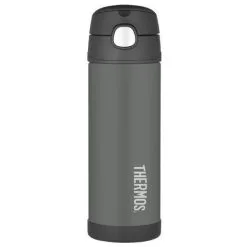 Thermos Funtainer Vacuum Insulated Drink Bottle Charcoal 470ml