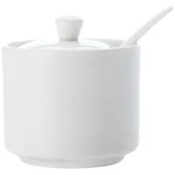 Maxwell And Williams White Basics Straight Sugar With Spoon
