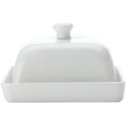 Maxwell And Williams White Basics Rectangular Butter Dish 15cm