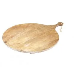 Davis And Waddell Provence Mango Wood Paddle Serving Board Round 57cm